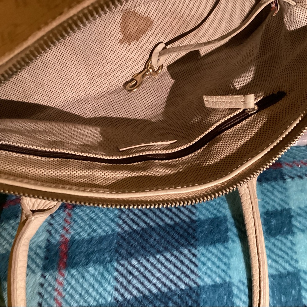 Y2K Dooney & Bourke Beige Logo Canvas Bag Casual Purse - Picture 12 of 14